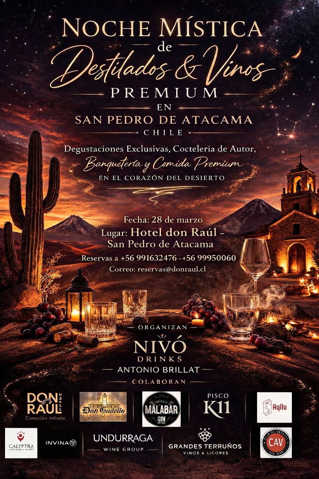 NOCHE MISTICA DE DESTILADOS & VINOS