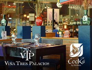 Cena Maridaje: Cook's & Viña Tres Palacios