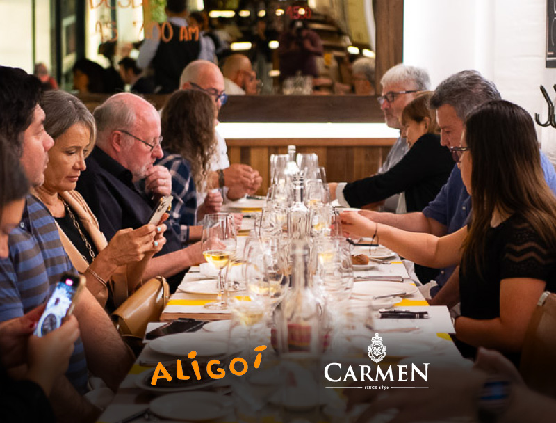 Noche icónica con Viña Carmen en Aligot