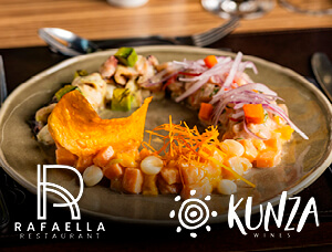 Rafaella Presenta: Cena & Vinos Kunza en Armonía