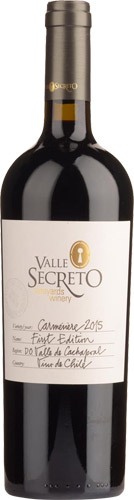 Valle secreto first edition carmenere 2015