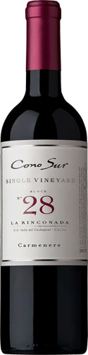 Cono sur single vineyard block n° 28 la rinconada carmenere 2016