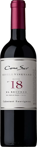 Cono sur single vineyard block n° 18 el recurso cabernet sauvignon 2016