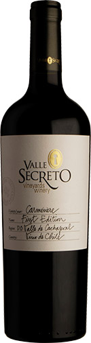 Valle secreto first edition carmenere 2018