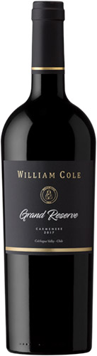 William cole grand reserve carmenere 2018