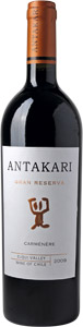 Antakari gran reserva carmenere 2009