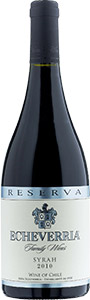 Echeverria reserva syrah 2012