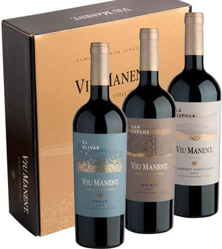 Viu Manent Pack 3 Botellas Mb+ Sy+ Cs Single Vineyard