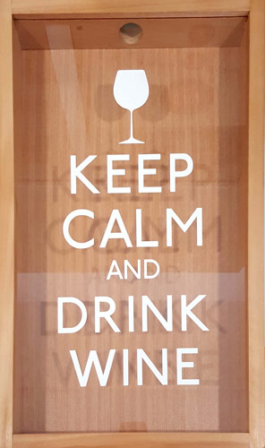Cuadro Guarda Corcho Keep Calm And Drink Wine