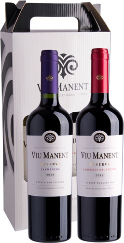 Viu Manent Pack 2 Botellas Carmenere + Cabernet Sauvignon Reserva
