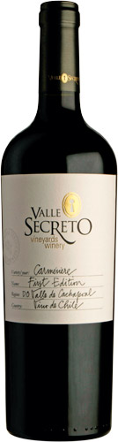 Valle Secreto First Edition Carmenere 2018