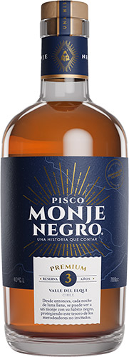Pisco Monje Negro Premium Envejecido 3 Años 40° 700cc