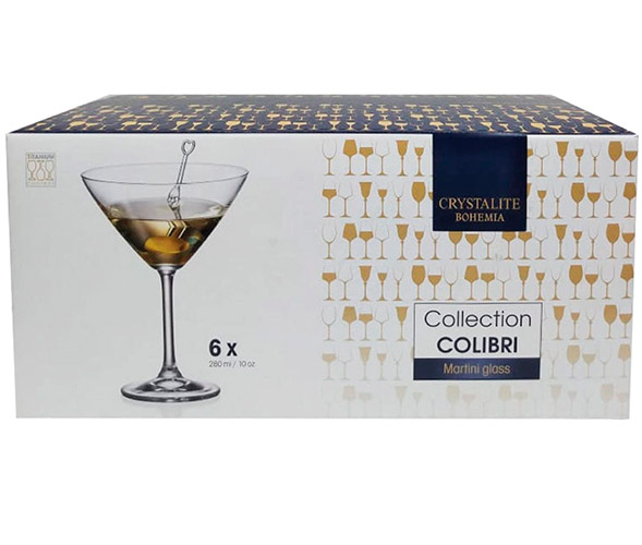 Set 6 Copas Para Martini Bohemia