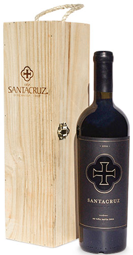 Santa Cruz Petit Verdot Icono 2016 En Caja De Madera